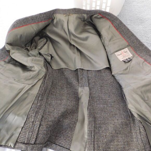 Harris Tweed Blazer Jacket Hardwick Clothes Made in Scotland 100% Wool 40R - Picture 5 of 8